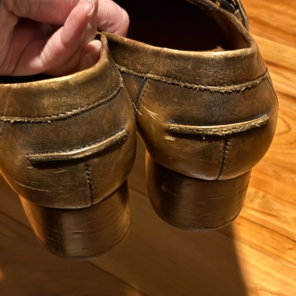 Born Lissette Brown Leather Flats with Kiltie Fringe Size 7.5 - Picture 7 of 10